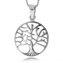Stříbrný přívěsek - Strom života kulatý 