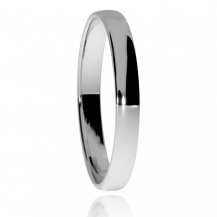 Stříbrný snubní  prsten, úzký