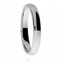 Stříbrný prsten snubního typu, jemný se zaoblenými hranami