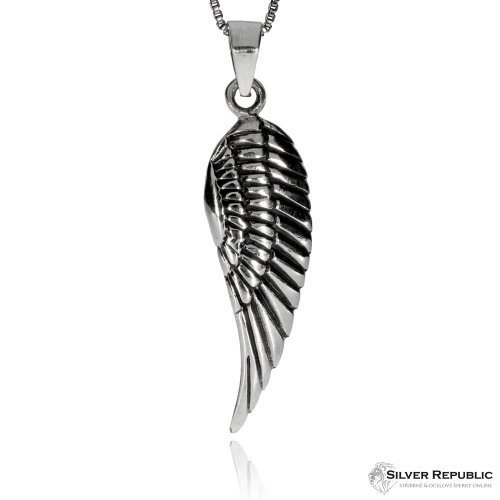 Stříbrný přívěsek - Křídlo anděla
