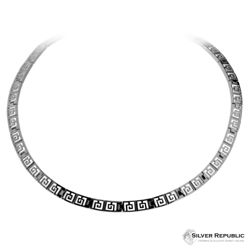 Stříbrný náhrdelník v řeckém motivu 
