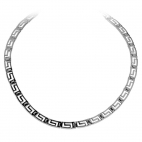 Stříbrný náhrdelník s řeckým vzorem 