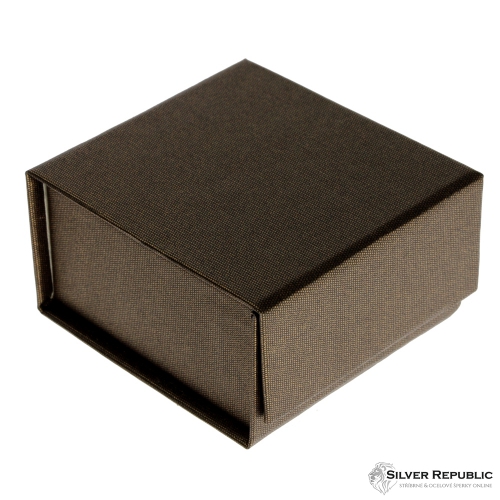 Luxusní dárková krabička v hnědé barvě