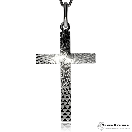 Stříbrný přívěsek - Motiv kříže