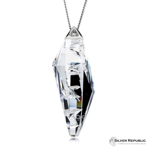 Stříbrný náhrdelník Preciosa Flawless Elegance Crystal 6687 00L - 45cm