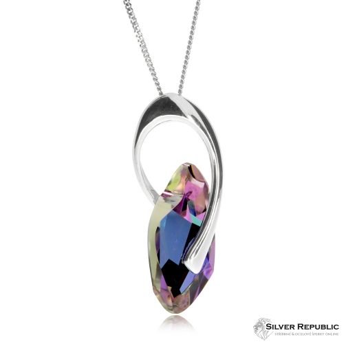 Stříbrný náhrdelník Preciosa Graceful Style Vitrail Light 6778 43L - 45cm