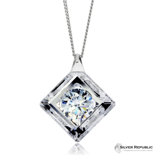 Stříbrný náhrdelník Preciosa Precious White 5116 00L - 45cm 