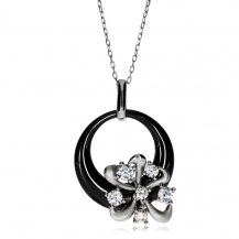 Stříbrný náhrdelník Preciosa Novel Black 5149 20L - 45cm
