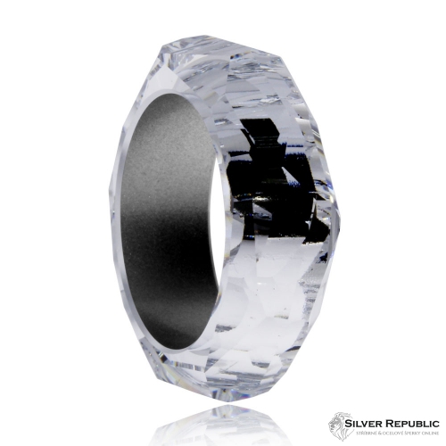 Skleněný prsten Preciosa Créativité Crystal S000 00