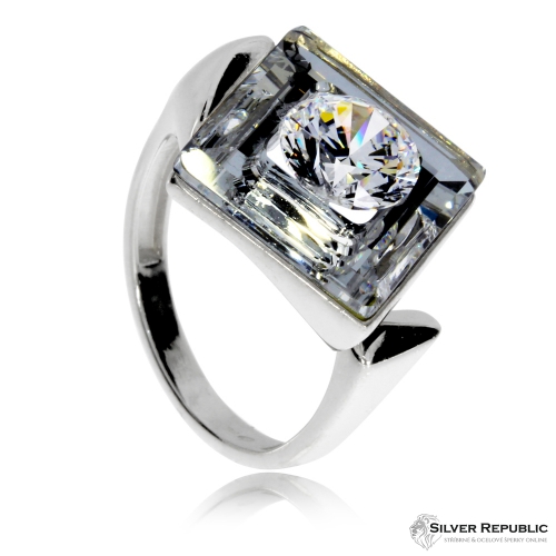 Stříbrný prsten Preciosa Precious White 5118 00