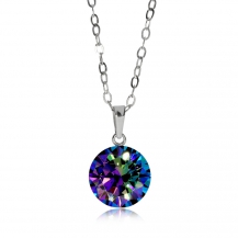 Stříbrný náhrdelník Preciosa Starry Bermuda Blue 5172 46 - 75cm