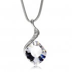Stříbrný náhrdelník Preciosa Butterfly Dream Crystal 6295 00L - 45cm