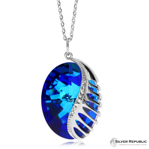 Ocelový náhrdelník Fairy Tale Fantasy Bermuda Blue 7222 46 - 45cm