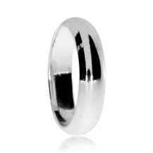 Stříbrný prsten snubní zaoblený design