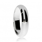 Stříbrný prsten snubní zaoblený design