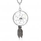 Stříbrný přívěsek - Amulet Indiánů pro nerušený spánek