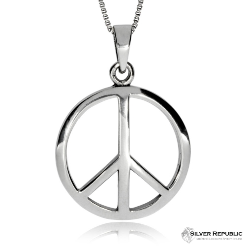 Stříbrný přívěsek - Symbol  Peace
