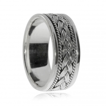 Stříbrný prsten - Širší kroužek 