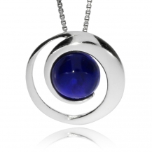 Přívěsek ze stříbra - Modrý lapis lazuli